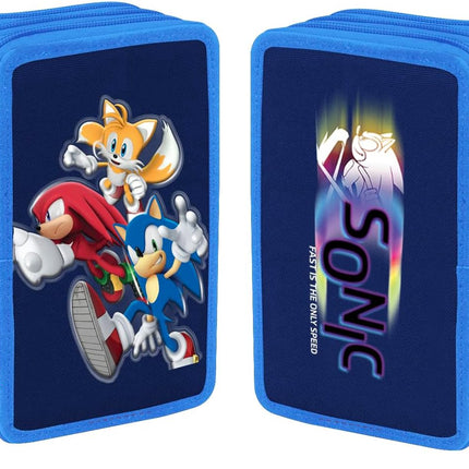 Sonic Triple school case with colors 2023 2024