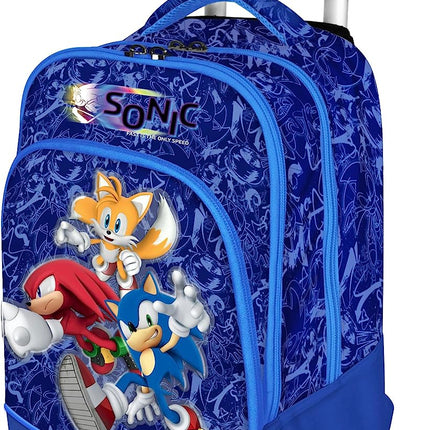 Sonic Trolley backpack with school wheels 2023 2024