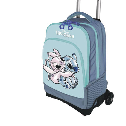 Stitch Rucksack der Trolley -Schule mit Rädern 2023 2024 Disney