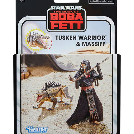 Tusken Warrior and Massiff Star Wars: The Book of Boba Fett Vintage Collection Action Figures 10 cm