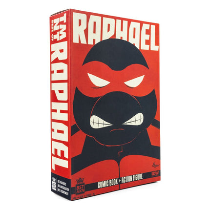 Raphael  Exclusive Teenage Mutant Ninja Turtles BST TMNT AXN x IDW Action Figure & Comic Book 13 cm