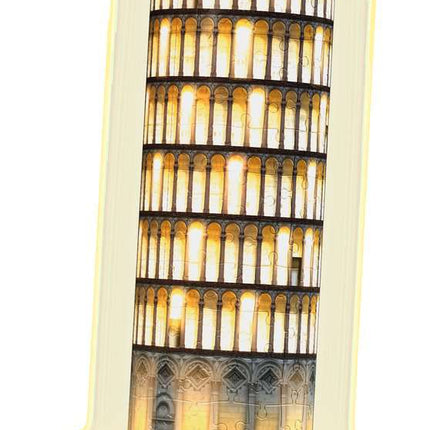 Tower of Pisa Night Edition 3D Puzzle with Lights