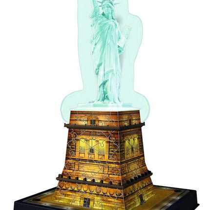 Statua della Libertà Night Edition Puzzle 3D con Luci