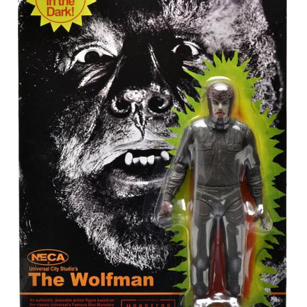 Figurka Wolfman Uniwersalne Potwory Retro Świecące w Ciemności 18cm NECA 04835