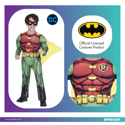 Robin Kostium Karnawałowy Batman Dziecko Deluxe Roleplay Fancy Dress