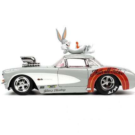 LOONEY TUNES   Bugs Bunny and 1957 Chevrolet Corvette 1 1/24