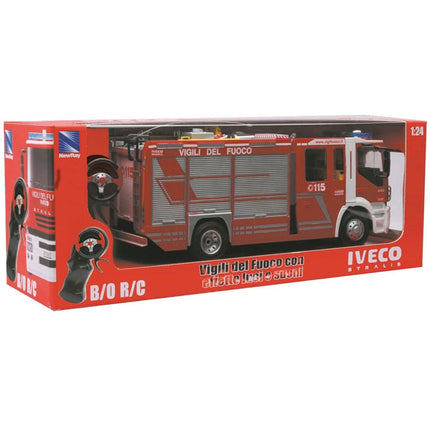 Radiowozowy wóz strażacki Iveco ze światłami i dźwiękami 1:24
