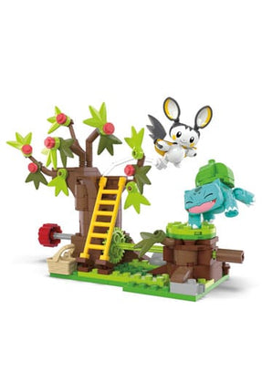 Pokémon MEGA Construction Set Emolga And Bulbasaur's Charming Woods
