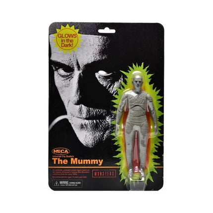 The Mummy Retro Action Figure Universal Monsters Glow in the Dark 18 cm NECA 04836