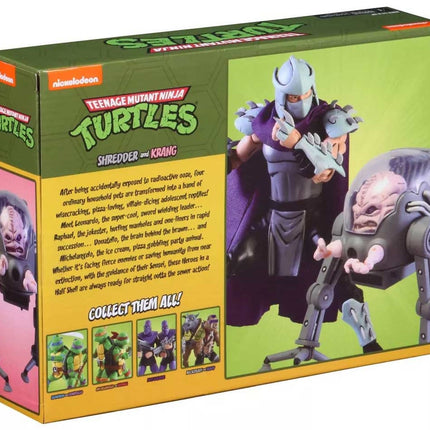 Shredder vs Krang in Bubble Walker Action Figure TMNT Ninja Turtles 2-Pack 18 cm. NECA 54114