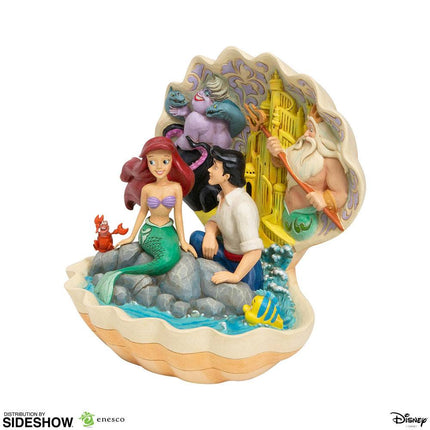 Mała Syrenka Disney Figurka Muszla Scena Mała Syrenka 20 cm