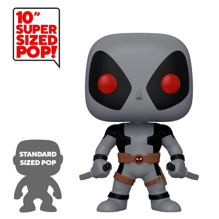 Deadpool Grey with Super Sized Funko POP Special Edition 25cm Swords