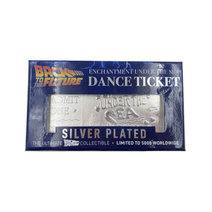 Back to the Future Replica Enchantment Under The Sea Ticket Limited Edition (silver plated)