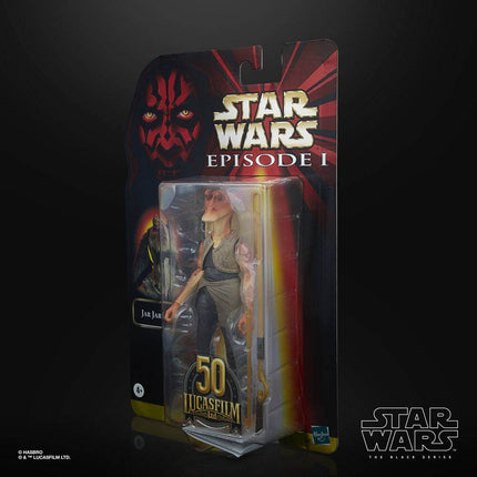 Jar Jar Binks 15 cm Star Wars Episode I Black Series Lucasfilm 50th Anniversary Action Figure 2021