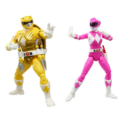 Power Rangers x TMNT Lightning Collection Action Figures 2022 Morphed April O'Neil &amp; Michelangelo