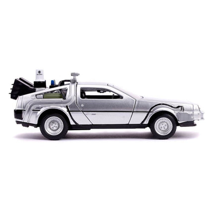 Wehikuł czasu DeLorean Powrót do przyszłości II Hollywood Rides Model odlewu 1/32