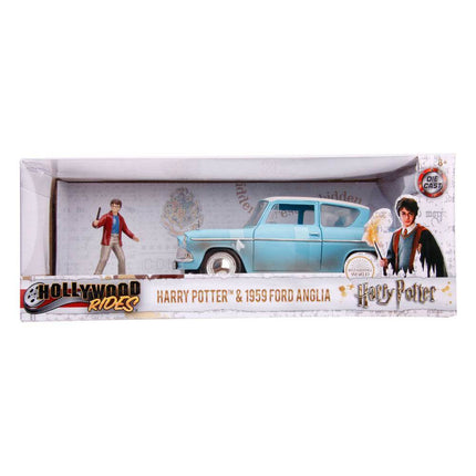 1959 Ford Anglia z figurką Harry'ego Pottera Hollywood Rides Diecast Model 1/24