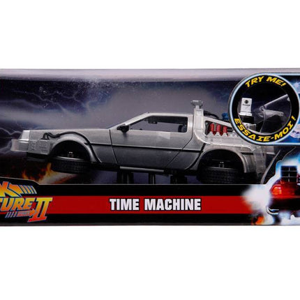 Back to the Future II Hollywood Rides Diecast Model 1/24 DeLorean Time Machine