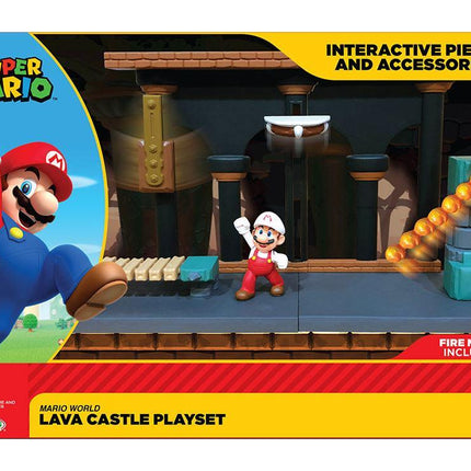 Super Mario Mini-Spielsets Schloss Lava World of Nintendo Jakks Pacific