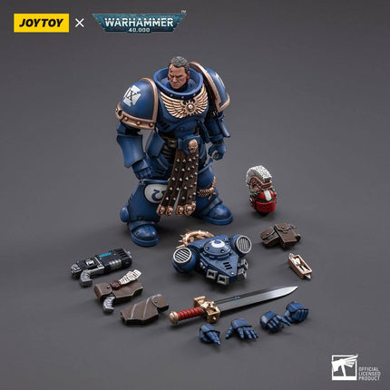 Warhammer 40k Figurka 1/18 Ultramarines Weteran sierżant Icastus 12 cm