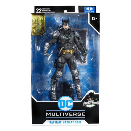Batman Hazmat Suit Gold Label Light Up DC Multiverse Action Figure  Symbol 18 cm - FEBRUARY 2022