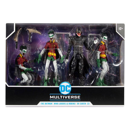 Batman, który się śmieje z Robins of Earth DC Multiverse Kolekcjonerska figurka Wielopak 18 cm