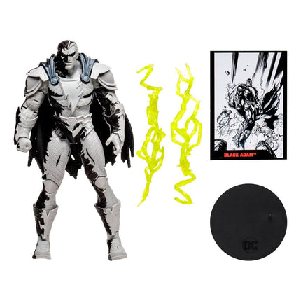 DC Direct Page Punchers Action Figure Black Adam with Black Adam Comic (Line Art Variant)