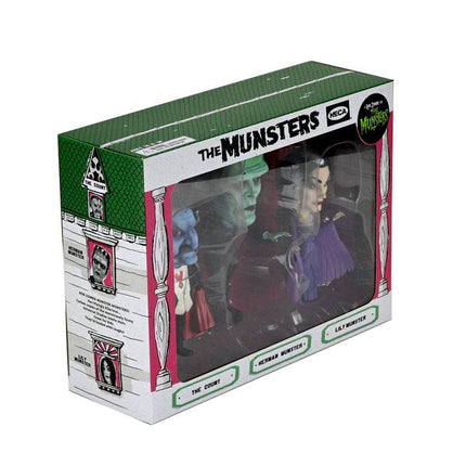 Rob Zombie's Munsters Figurka 12 cm Retro z dużą głową, 3 sztuki