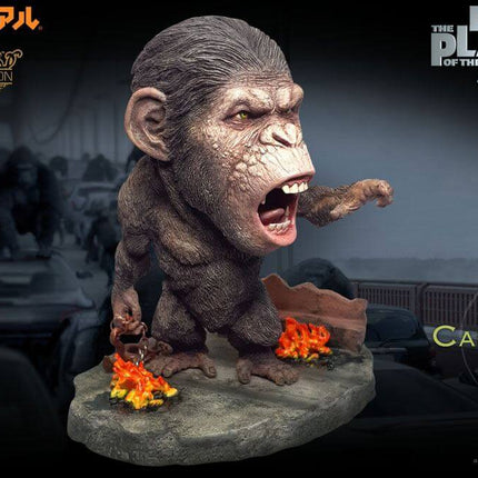 Łańcuch Caesar Wersja Deluxe Rise of the Planet of the Apes Deform Real Series Miękka winylowa statuetka 15 cm