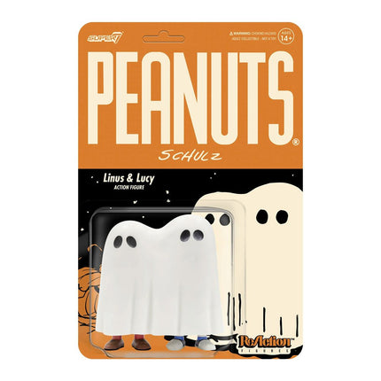 Peanuts ReAction Figurka Wave 4 Linus &amp; Lucy Ghost 9 cm