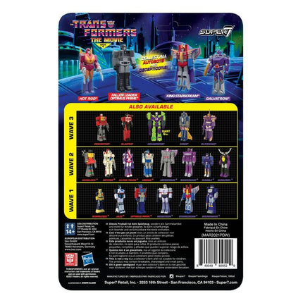 Transformers The Movie ReAction Figurka Wave 4 10cm Super7 - luty 2022