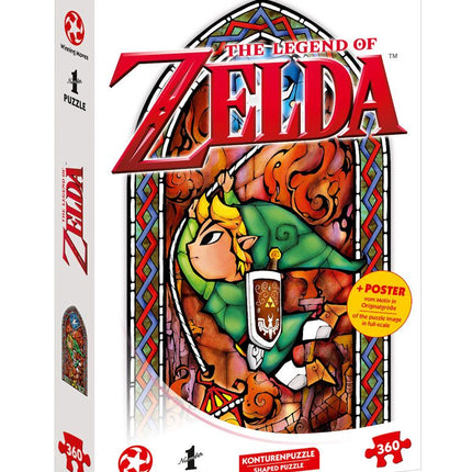 The Legend of Zelda Jigsaw Puzzle Link Adventurer 360 elementów z plakatem
